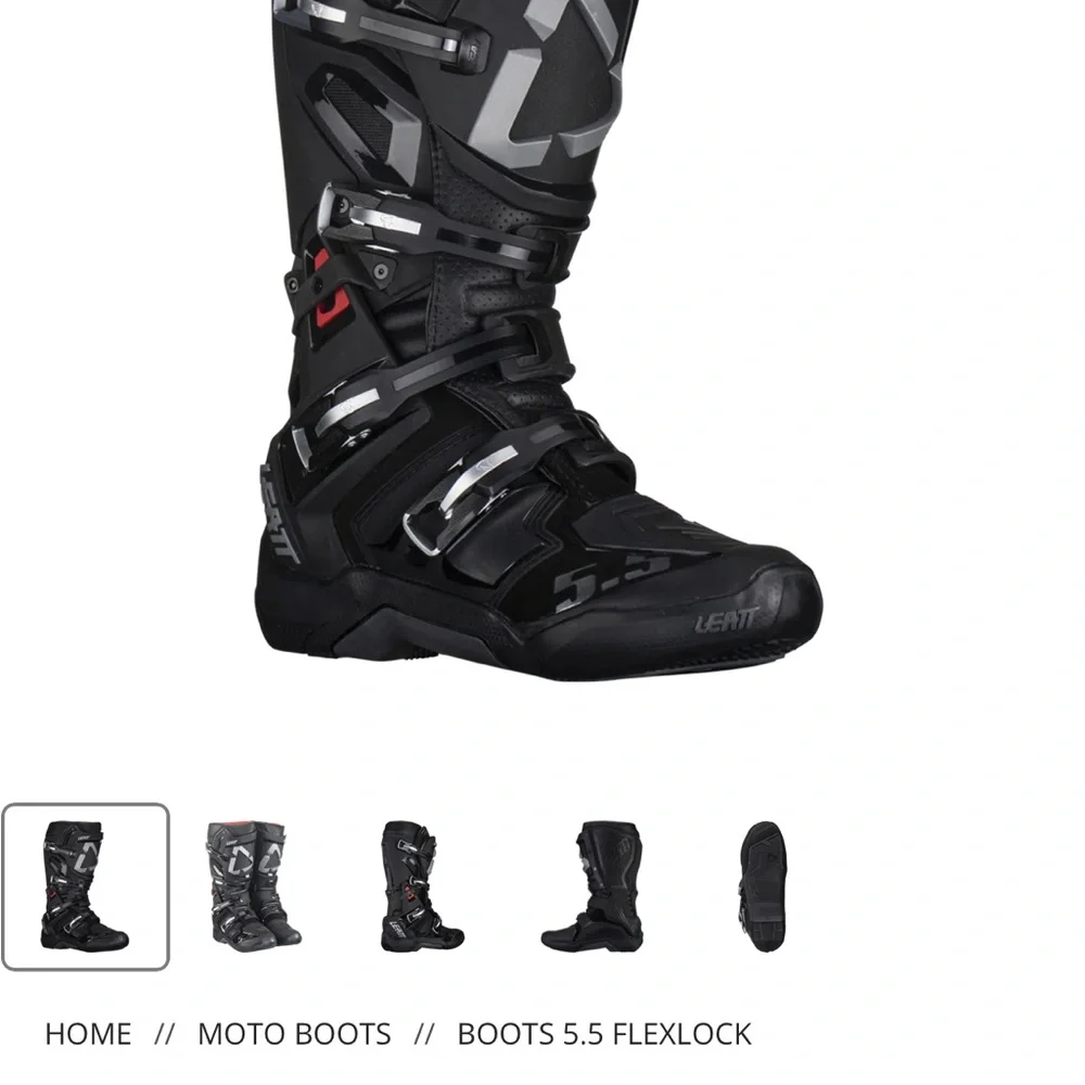 Leatt 5.5 flex lock dirtbike Boots size 11 - Picture 5 of 5